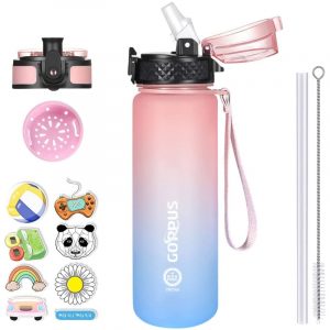 GOPPUS Kids Water Bottle with Straw Lid 20 oz Cat printing Double Walled  Metal Insulated Stainless S…See more GOPPUS Kids Water Bottle with Straw  Lid